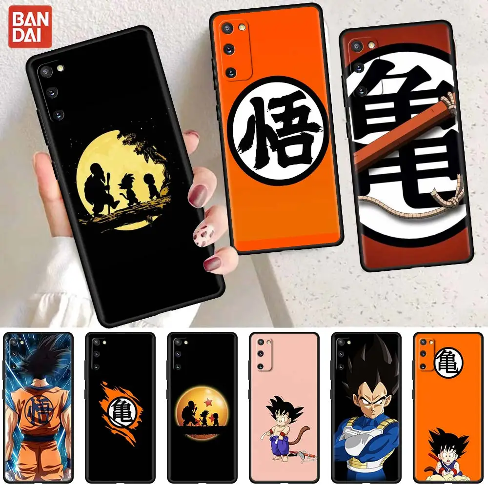 Чехол с логотипом Dragon Ball для Samsung Galaxy S22 S21 S20 FE S10 S9 Plus Note 20 Ultra 10 Lite черный чехол