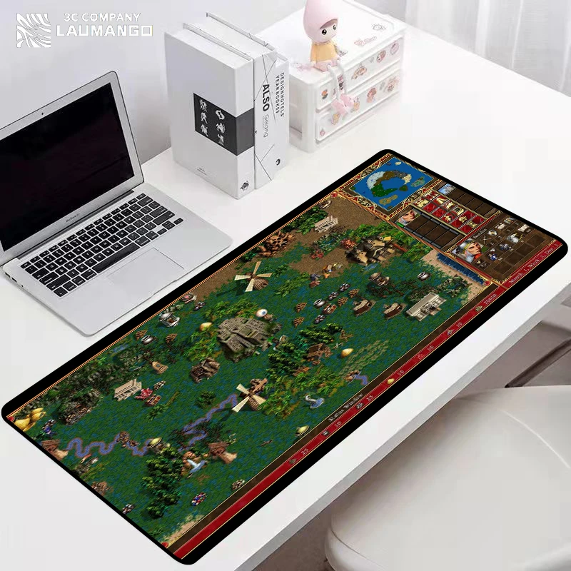 

Gamer Mouse Pad Anime Heroes of Might and Magic 3 Map Laptop Accessories Gaming Laptops Keyboard Mat Desk Protector Deskmat Mats