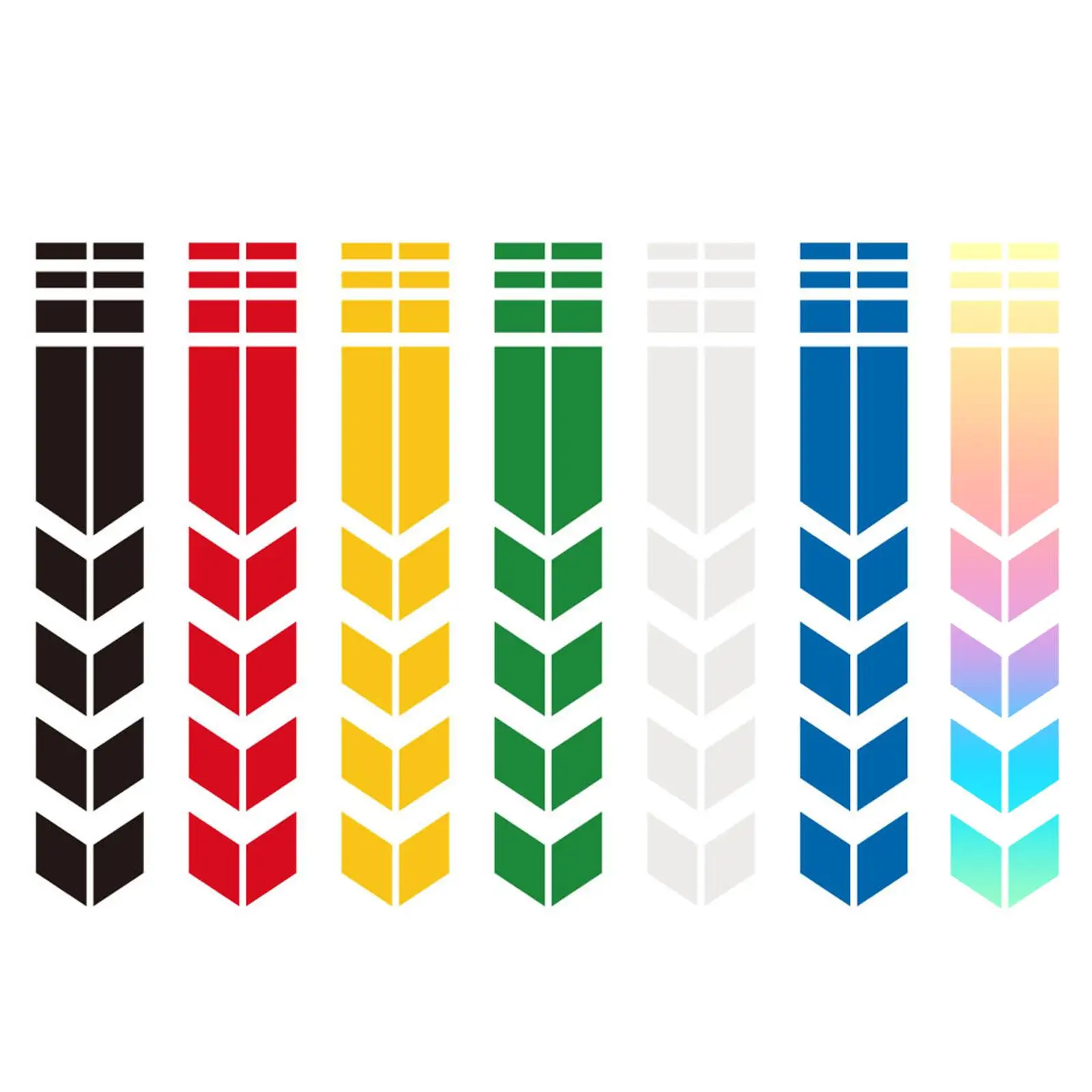

Motorcycle Arrow Stripe Stickers Fender Paste PVC Waterproof Oilproof Reflective Universal Motorbike Tape Decal Decoration