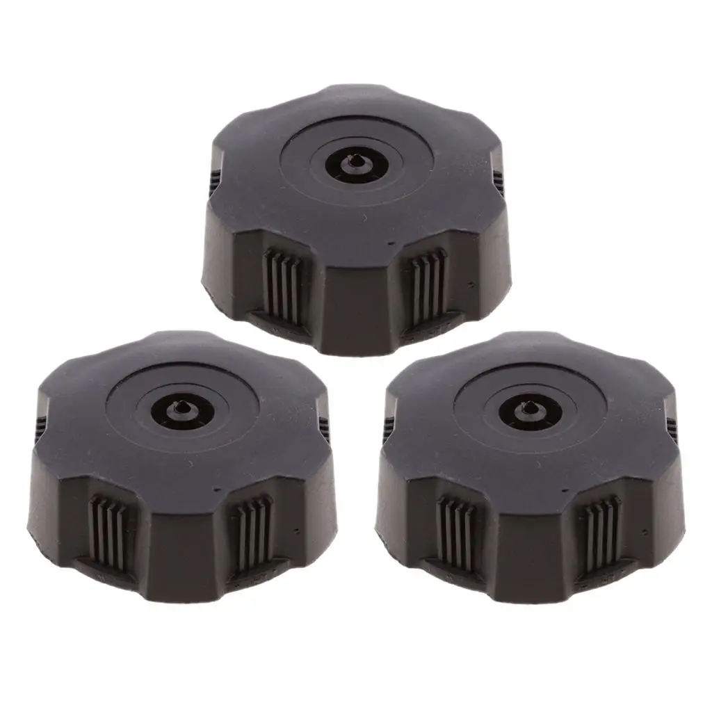 

3x Black Plastic Fuel Tanks Gas Cap Assembly For ATV 70cc 90cc 110cc