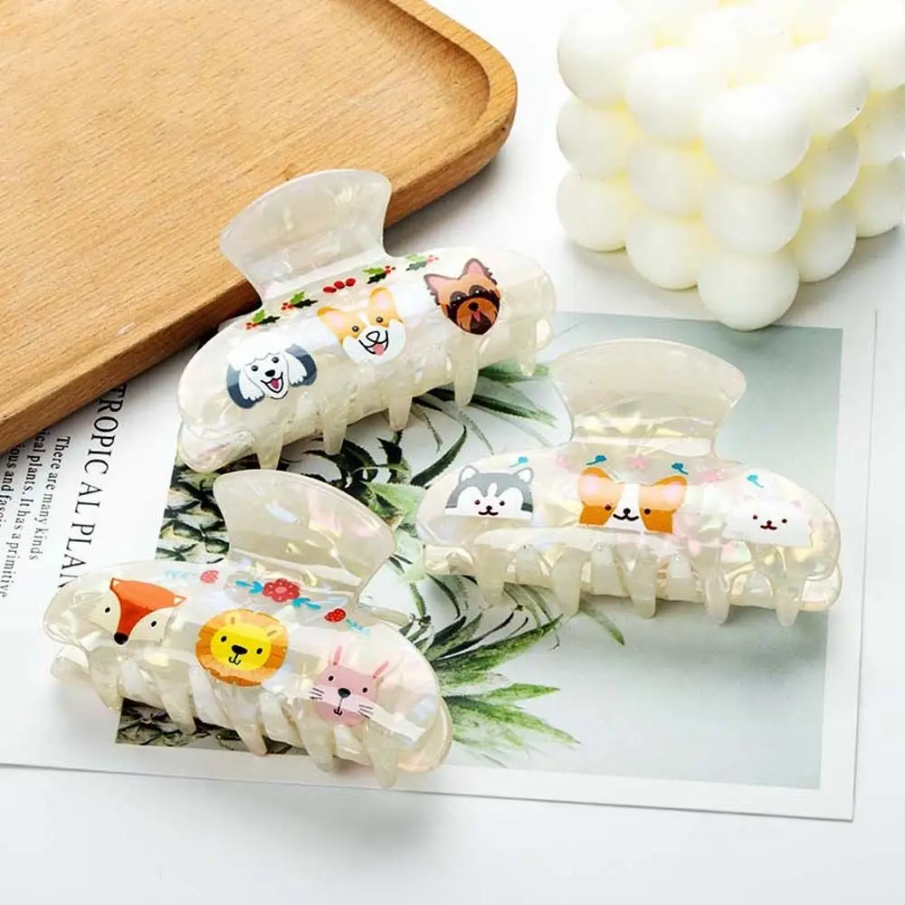 Модный коготь для волос кролика и собаки Chaigou Corgi заколка с мультяшным животным в