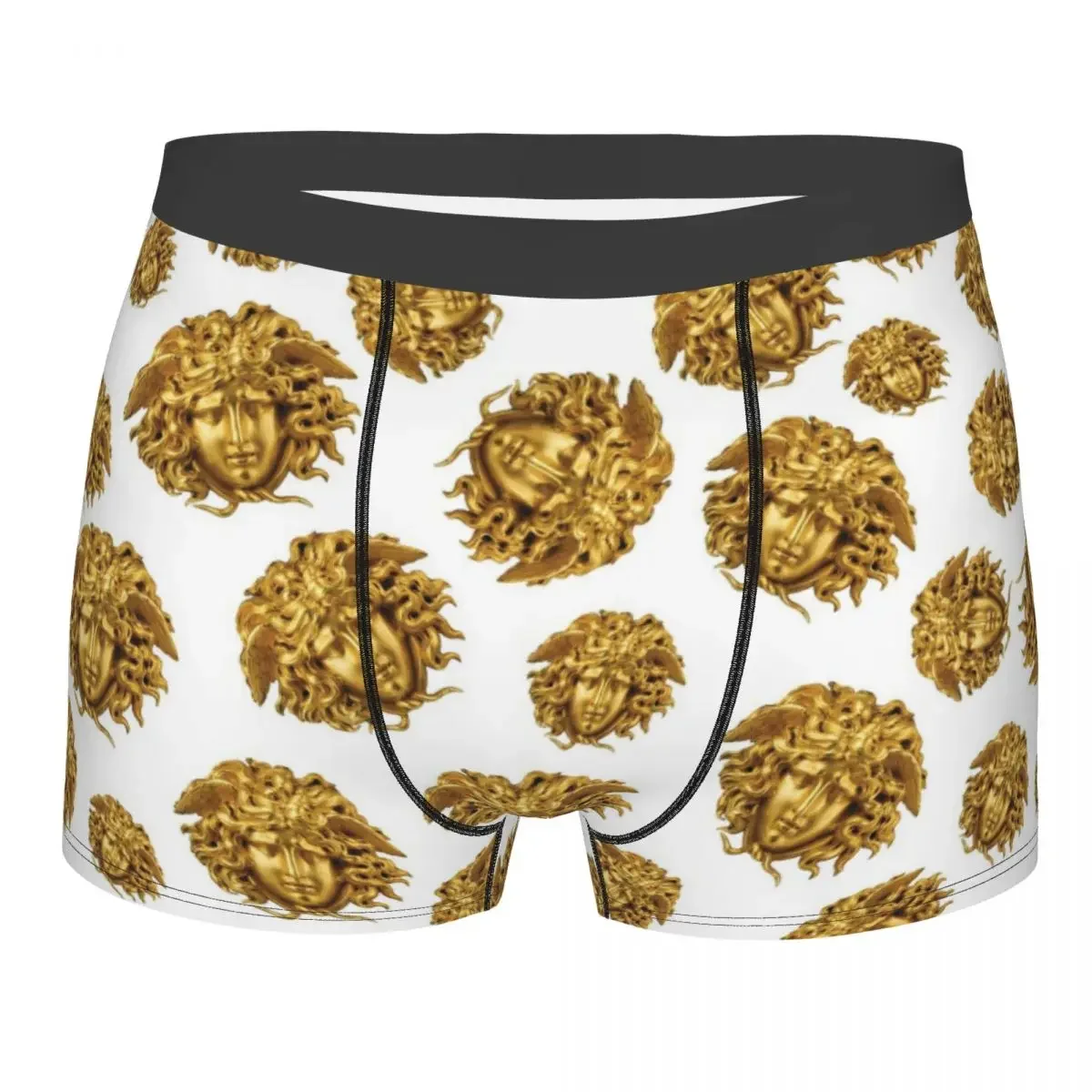 Мужские трусы в стиле хиппи с психоделическими змеями