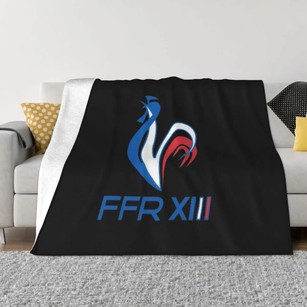 

French Rugby Bedspread Bed Quilt Anime Ins Style Baby Blanket vintage art design Travel Outdoor Portable Wind Blanket Thick warm