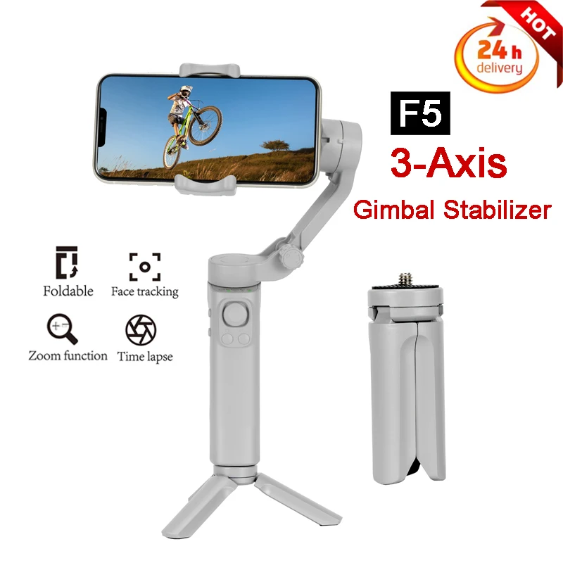 F5 Gimbal Smartphone 3-Axis Phone Gimbals Stabilizer Foldabl
