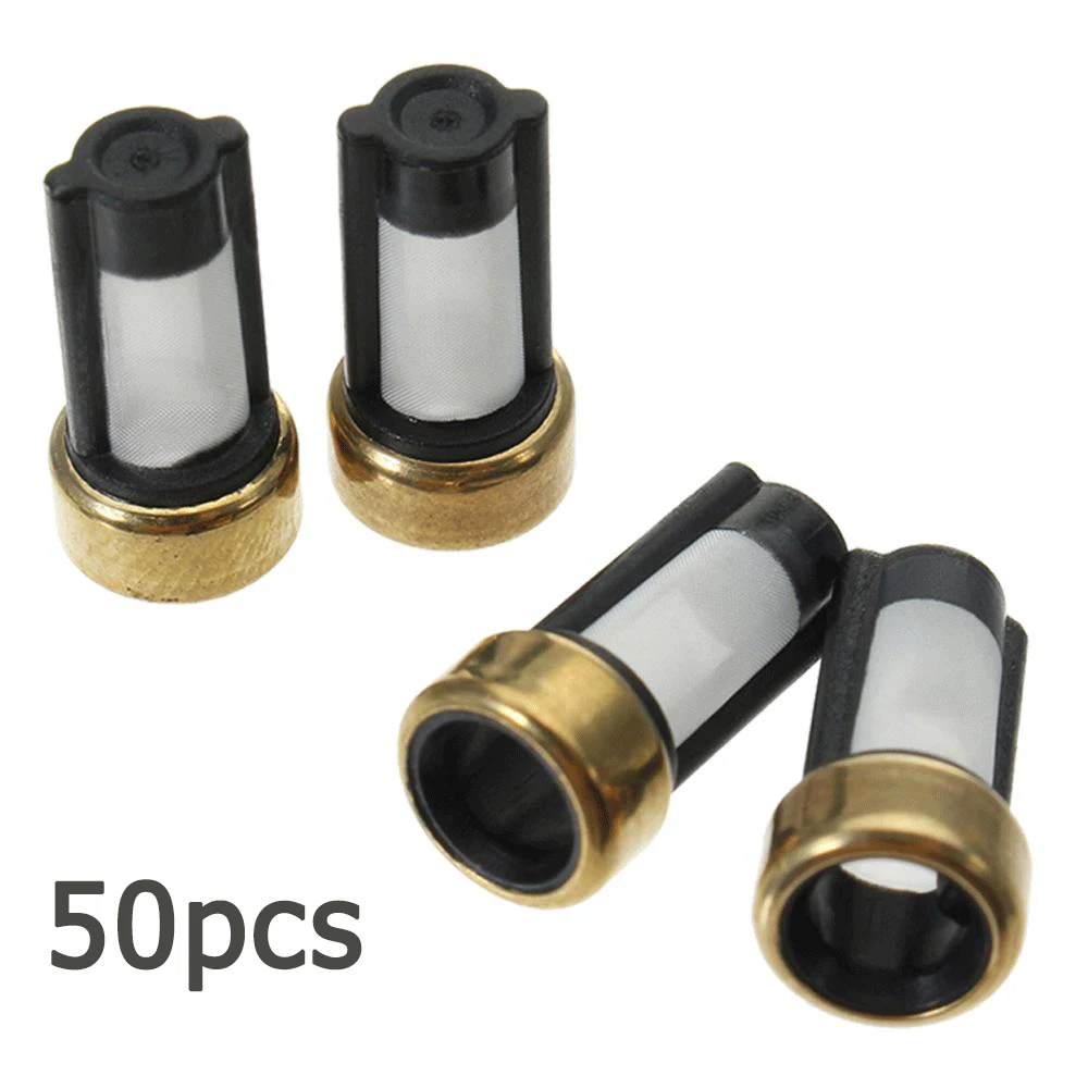 50PCS 12*6*3mm Car Universal Fuel Injector Micro Filter Basket Filter Fuel Injector Filter For Bosch Fuel Injectors