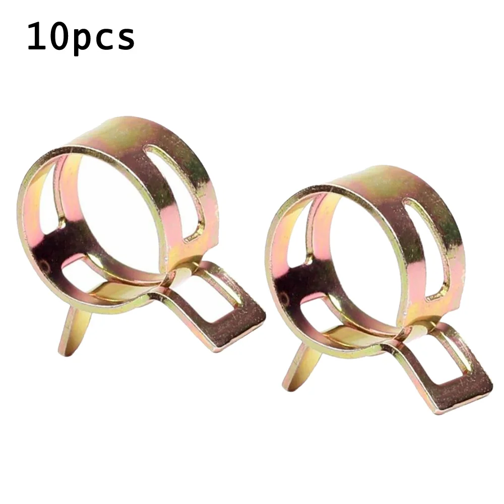 

10PCS 8mm 5/16 Inch Spring Clip Clamp Vacuum Oil Fuel Hose Fuel Pipe Fastener Line Air Tube Clamp 65Mn Spring Steel