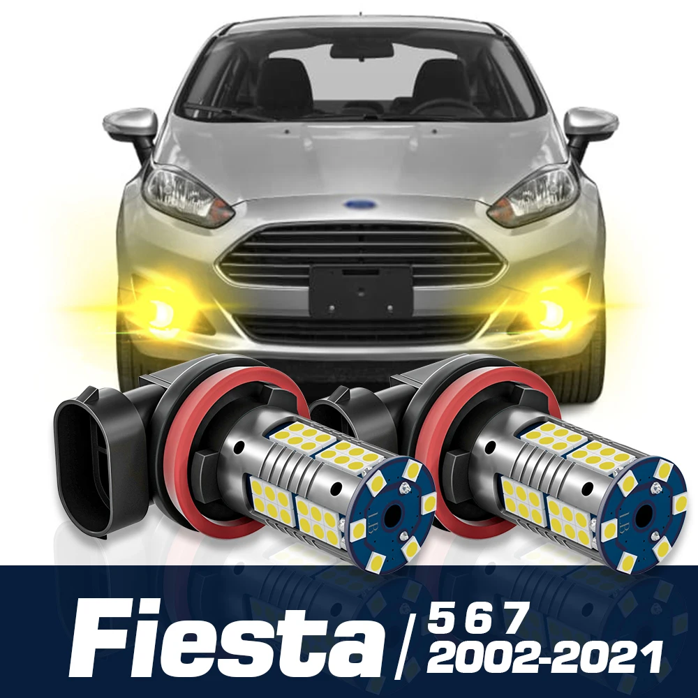

2pcs LED Fog Light Canbus Accessories For Ford Fiesta 5 6 7 2002-2021 2008 2009 2010 2011 2012 2013 2014 2015 2016 2017