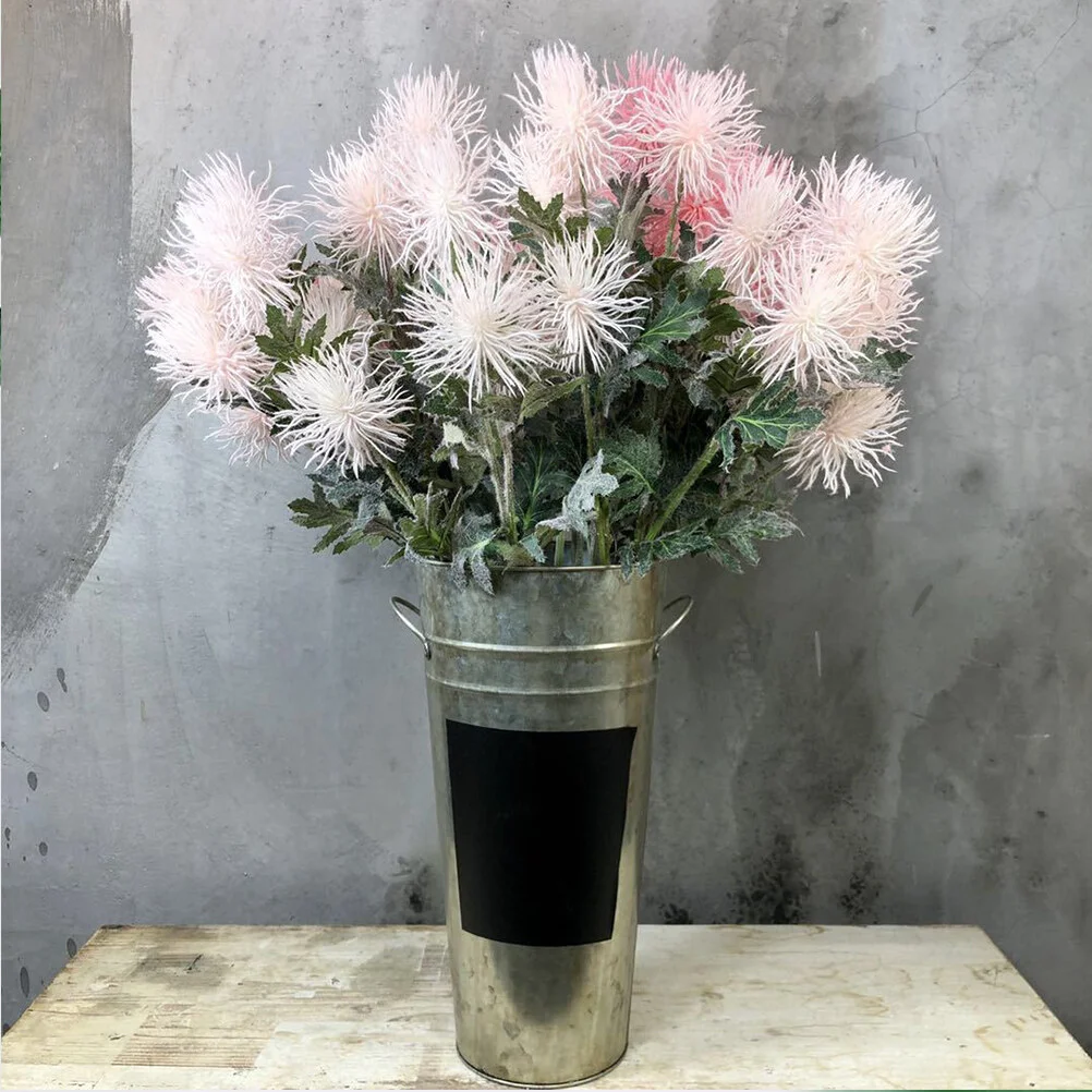 

Floor Vase Florist Supplies Blackboard Sticker Flower Bucket Hydroponics Container Milk Jug Display Tub
