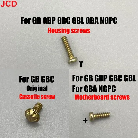 JCD 1 шт. для Gameboy GB GBP GBC GBL GBA NGPC винт корпуса Y-образный винт винты для материнской платы оригинальные винты для кассеты для карт