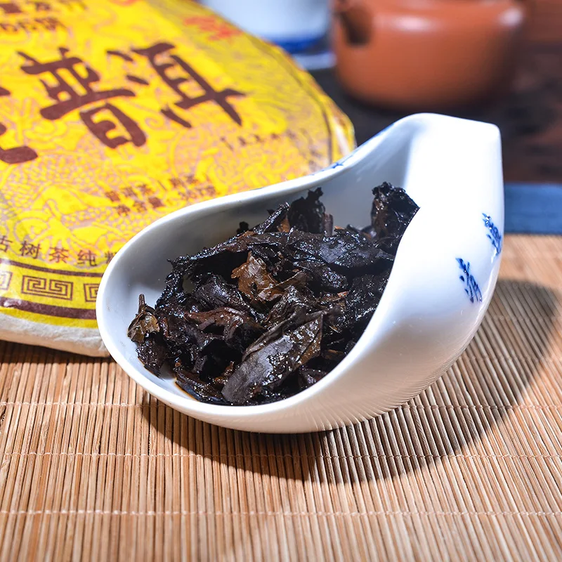 China Menghai Shu PuEr Old Ripe Puer Cha Limited Edition Tea Green Health Care 357g | Teapots