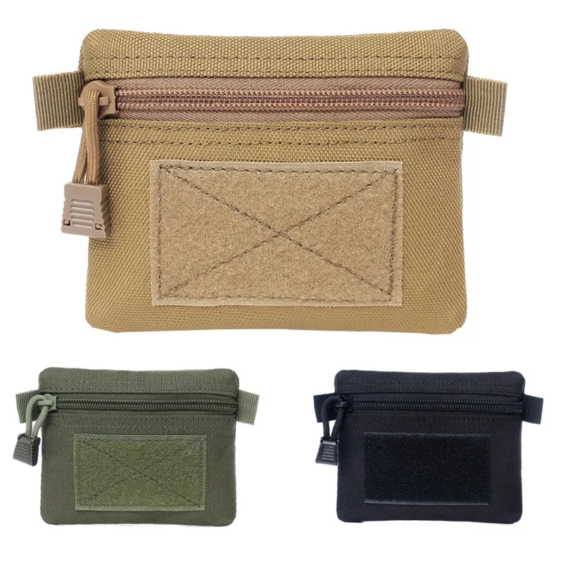 

New Outdoor Multi-function Square Wallet Purses Waterproof Sports Zipper Card Key Holder Change Coins Pocket Sack New Dropship