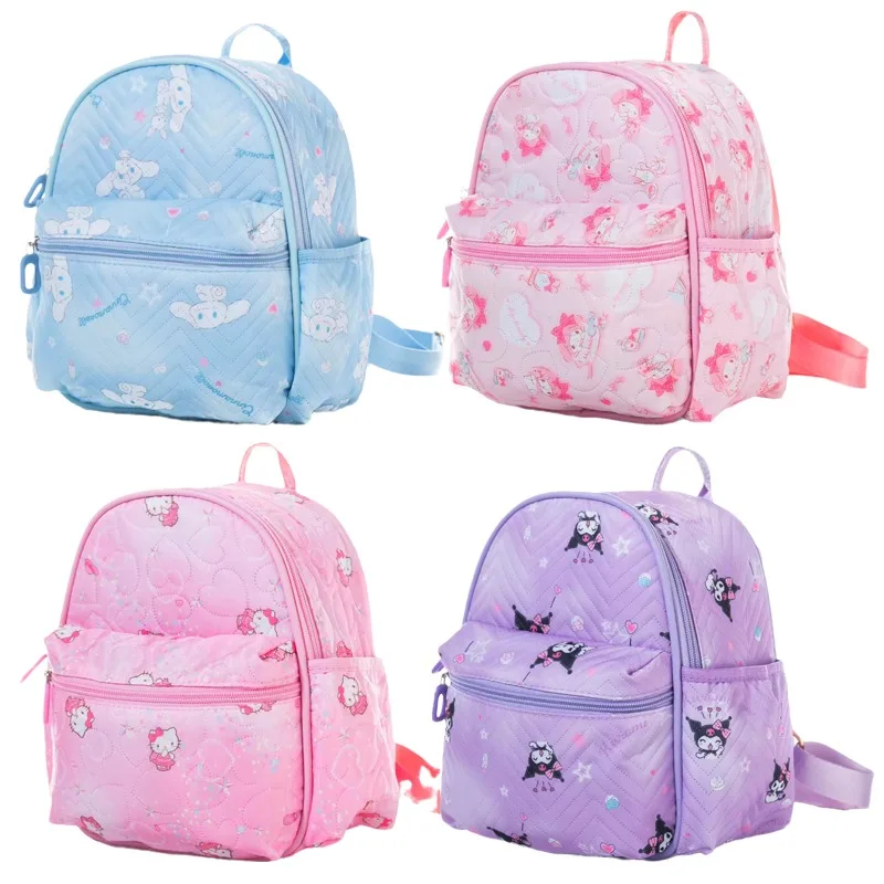 

Милый аниме Sanrios My Melody Cinnamoroll Kuromi Hellokittys портативный рюкзак Kawaii Большой Емкости Сумка для хранения студенческий школьный портфель