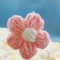 finished puff flower hand woven milk cotton small flower hyun ya style pendant pendant brooch creative gift