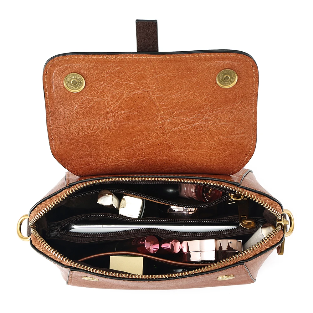 Сумка на плечо JOGUJOS женская из натуральной воловьей кожи маленький Повседневный