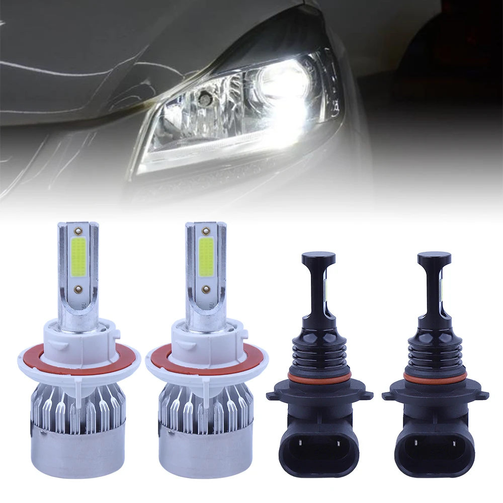 

6000K CREE LED Headlight Hi/Lo + Fog Light Bulbs Combo For 2004-2014 Ford F-150 LED Car Headlight Super Bright Headlamp