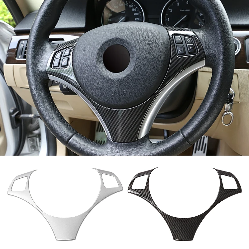 

Car Steering Wheel Decoration Cover Trim Frame Sticker Moulding Sticker For BMW 3 Series E90 2006 2007 2008 2009 2010 2011 2012