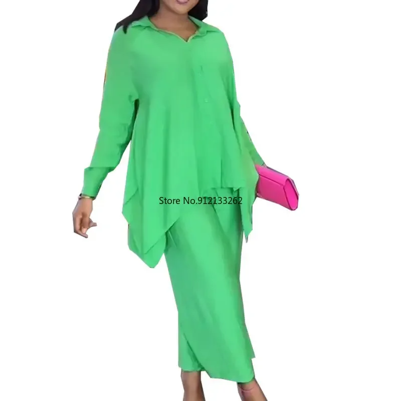 Африканский костюм 2023 весна-лето африканский женский комплект из двух предметов