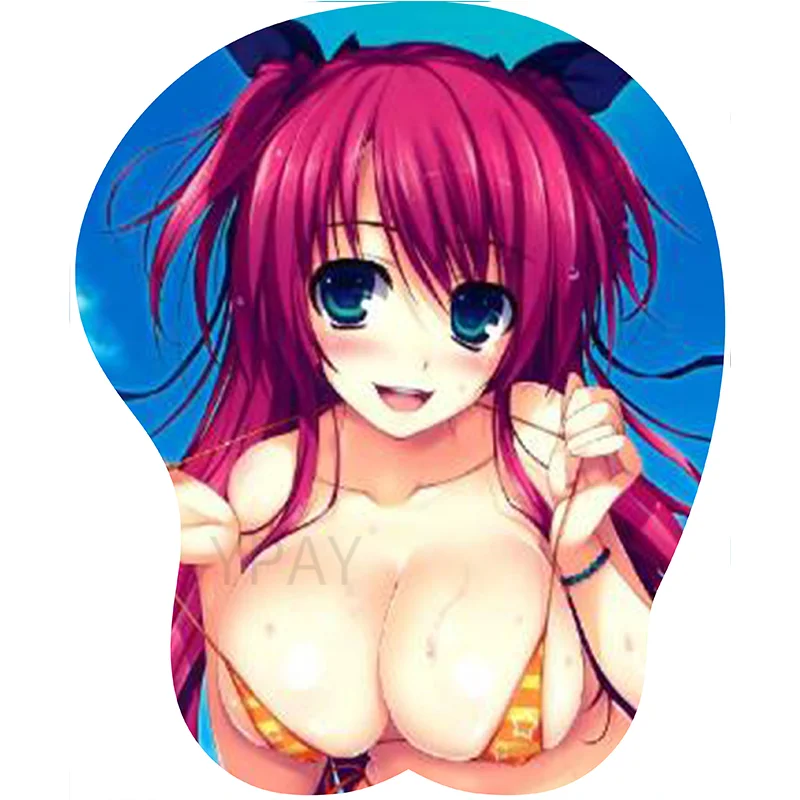 

New Japanese Anime Silicone 3D Mouse Pad Cartoon Creative Sexy Mouse Pad Chest Mouse Pad