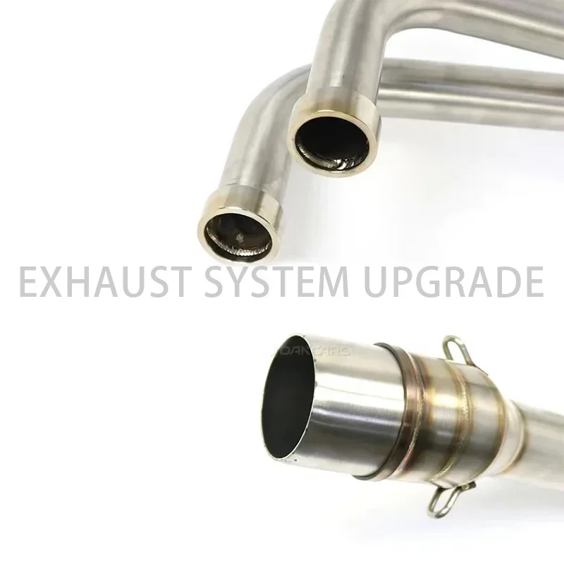 Выхлопная труба из нержавеющей стали для мотоцикла Модифицированная Передняя