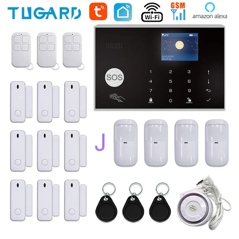 

Система сигнализации Tuya для умного дома TUGARD G30, беспроводная, Wi-Fi, GSM, с датчиком движения и поддержкой Alexa и Google