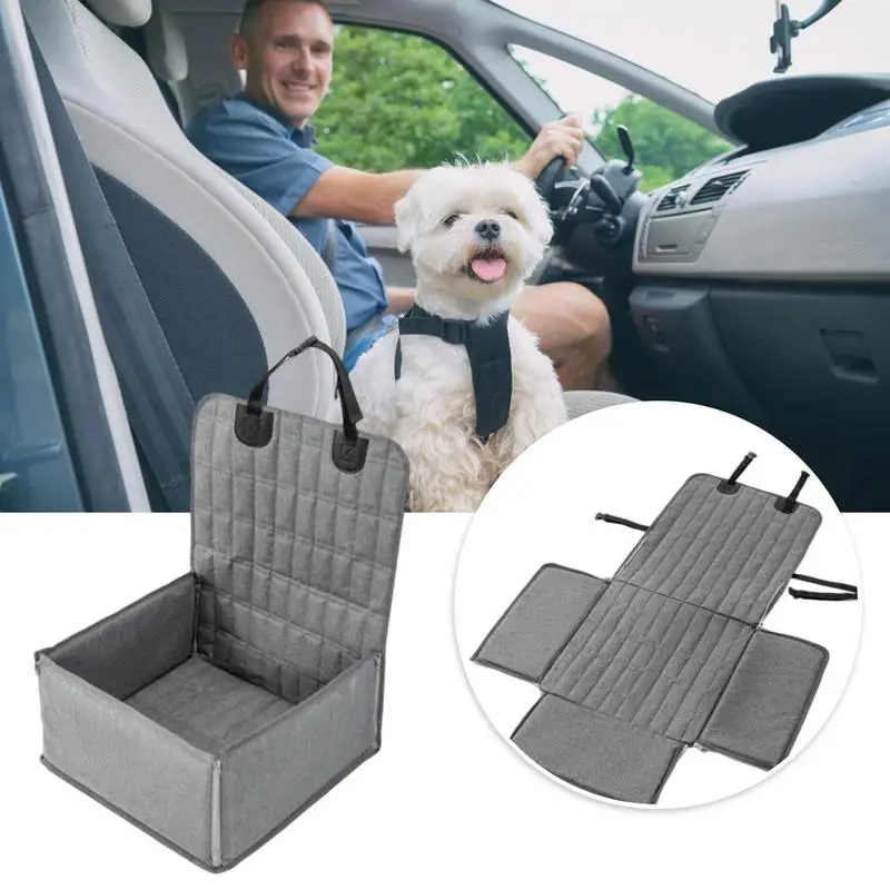 

Dog Car Seat Travel Carrying Doggy Booster Cage Oxford Breathable Folding Soft Washable Travel Pet Carrier Bag For Cat Small Pet