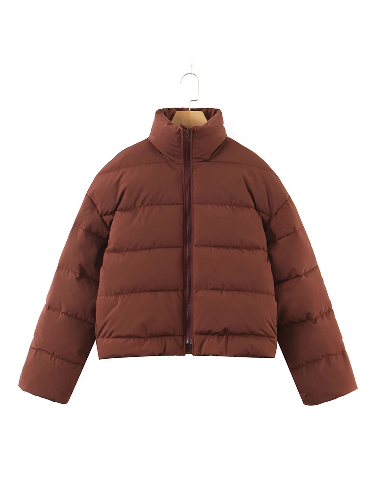 

YENKYE Women Solid Oversize Parkas Thick 2022 Autumn Winter Zipper Pockets Female Warm Elegant Coat Jacket