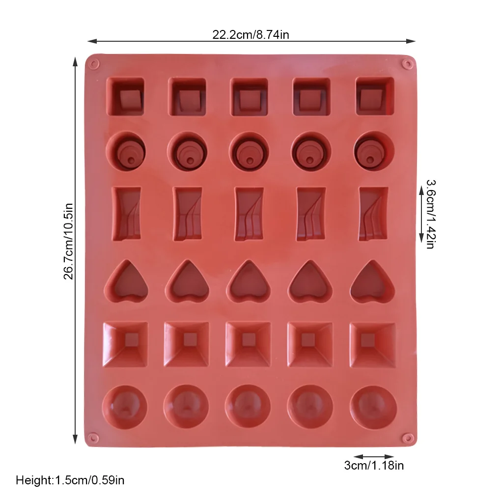 

Силиконовая антипригарная форма для торта С 30-ю полостями, форма для желе, поднос «сделай сам» для печенья, десерта, инструмент для выпечки, ...