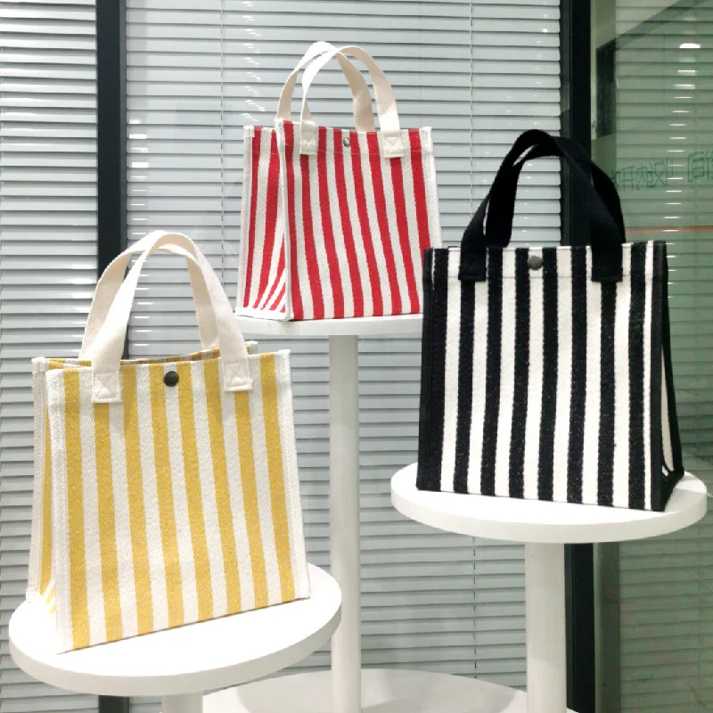 

Korean Style Folding Shopping Bag Large Portable Portable Grocery Bag Women's Eco-friendly Canvas Supermarket Shopping Pouch