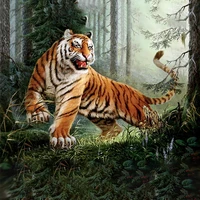 2022 new diy diamond painting tiger collection diamond 5d diamond decorative painting stickers diamond cross stitch holiday gift