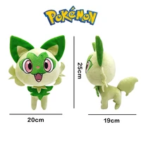 pokemon green fox plush toy japan movie anime cat green fox cute cartoon stuffed doll toy peluche plushies plush toy kids gift