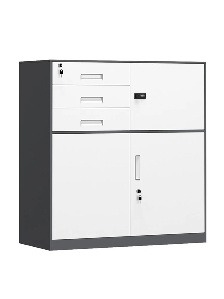 

PQF File Cabinet Low Cabinet Tool Locker Drawer with Lock Cabinet Sundries Storage Cabinet