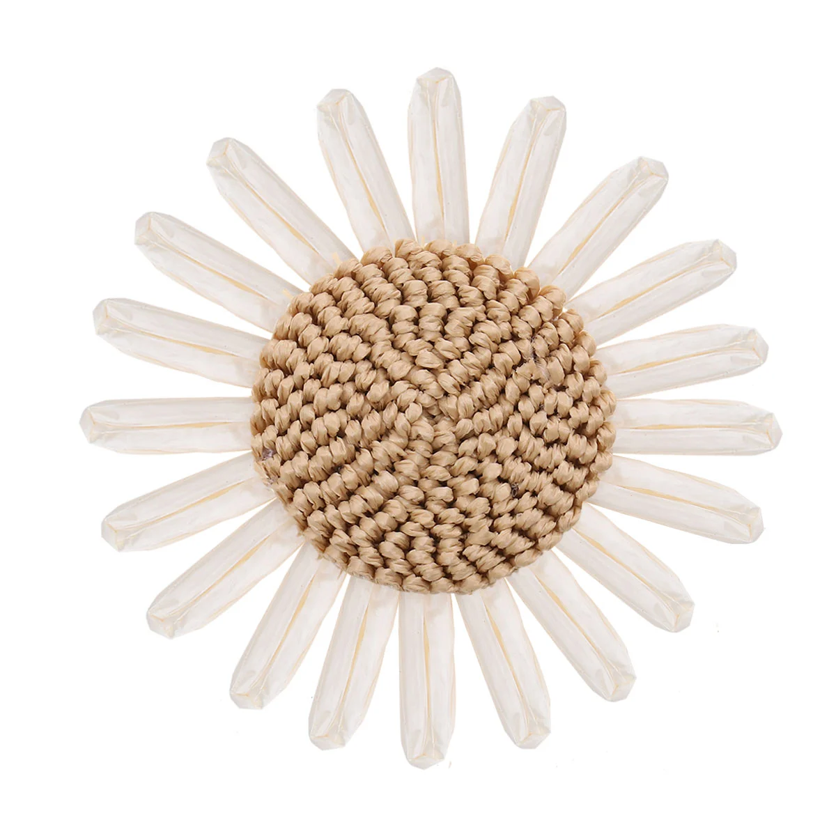 

2PCS Weaving Sunflower Decor Garment Accessories for Store Shoes Hat