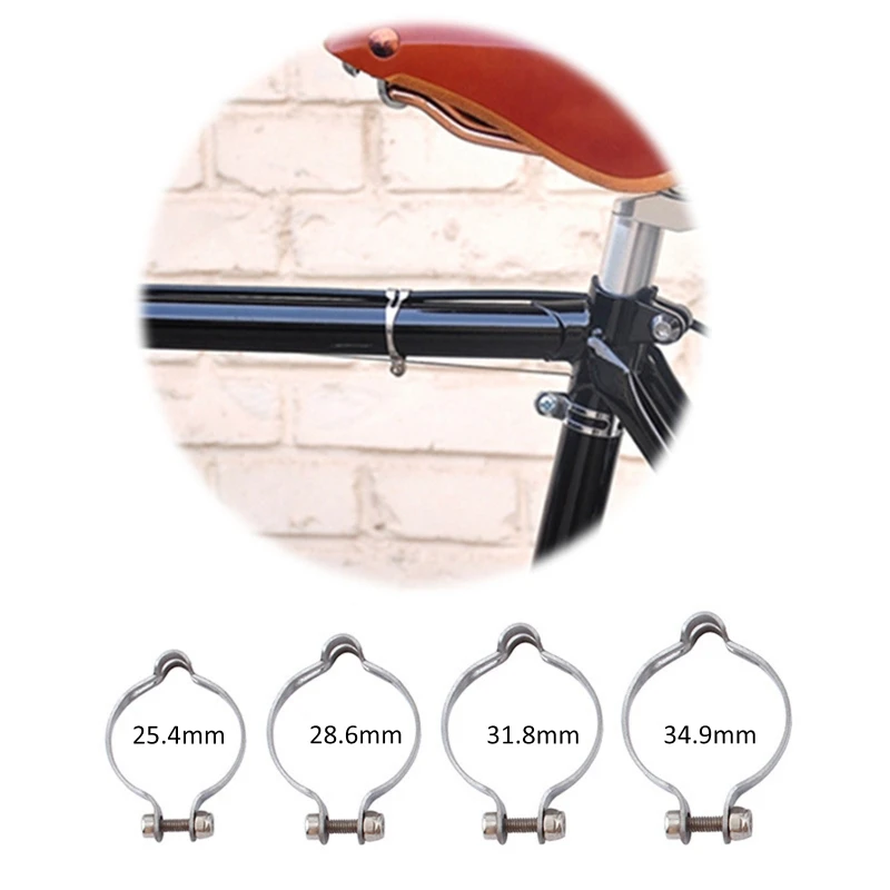 

Vintage Bicycle Brake Cable- Clamp Bike Disc Brake Shifter Tube Clamp Stop Line Organizer 25.4/28.6/31.8/34.9mm Steel