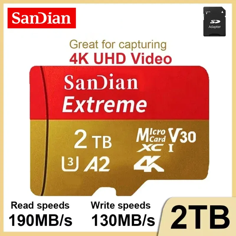 SD-карта 128 ГБ 256 512