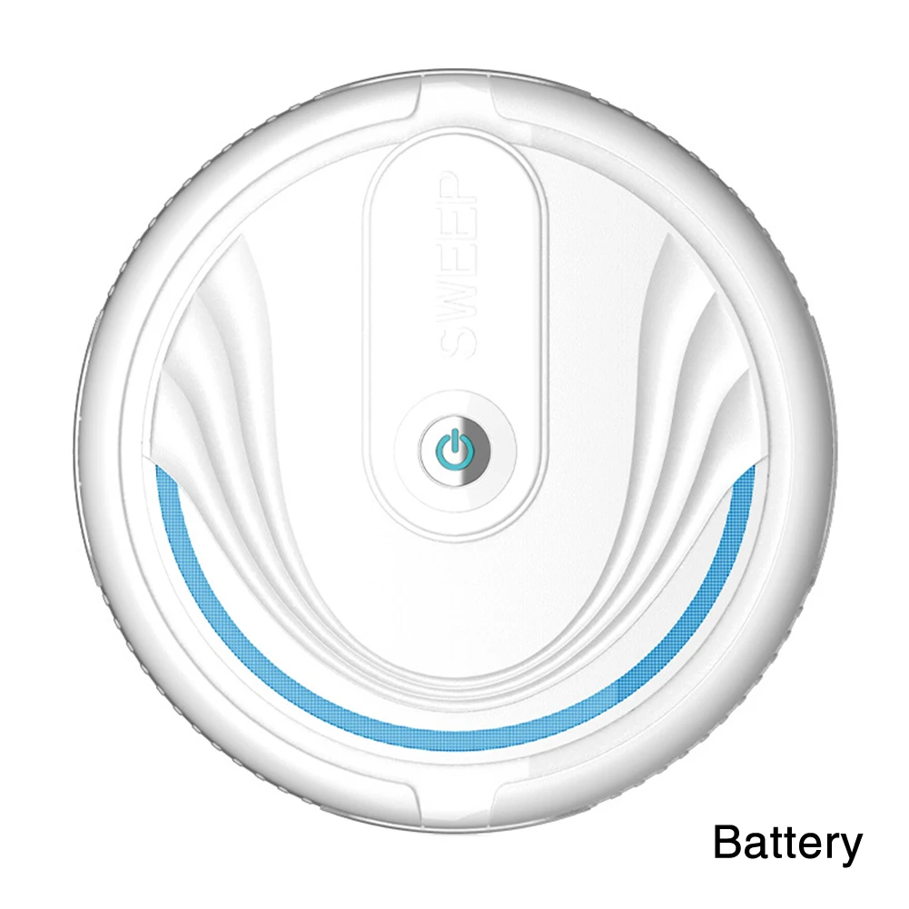

2 In 1 USB Vacuum Cleaner Dust Catcher Universal Floor Sweeping Intelligent Robot Electric Low Decibels Plastic Auto-induction