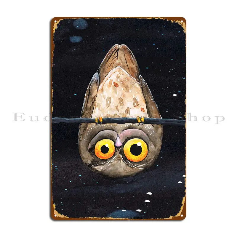 

Металлическая вывеска в виде совы, дизайн кухни, бара, гостиной, оловянный плакат