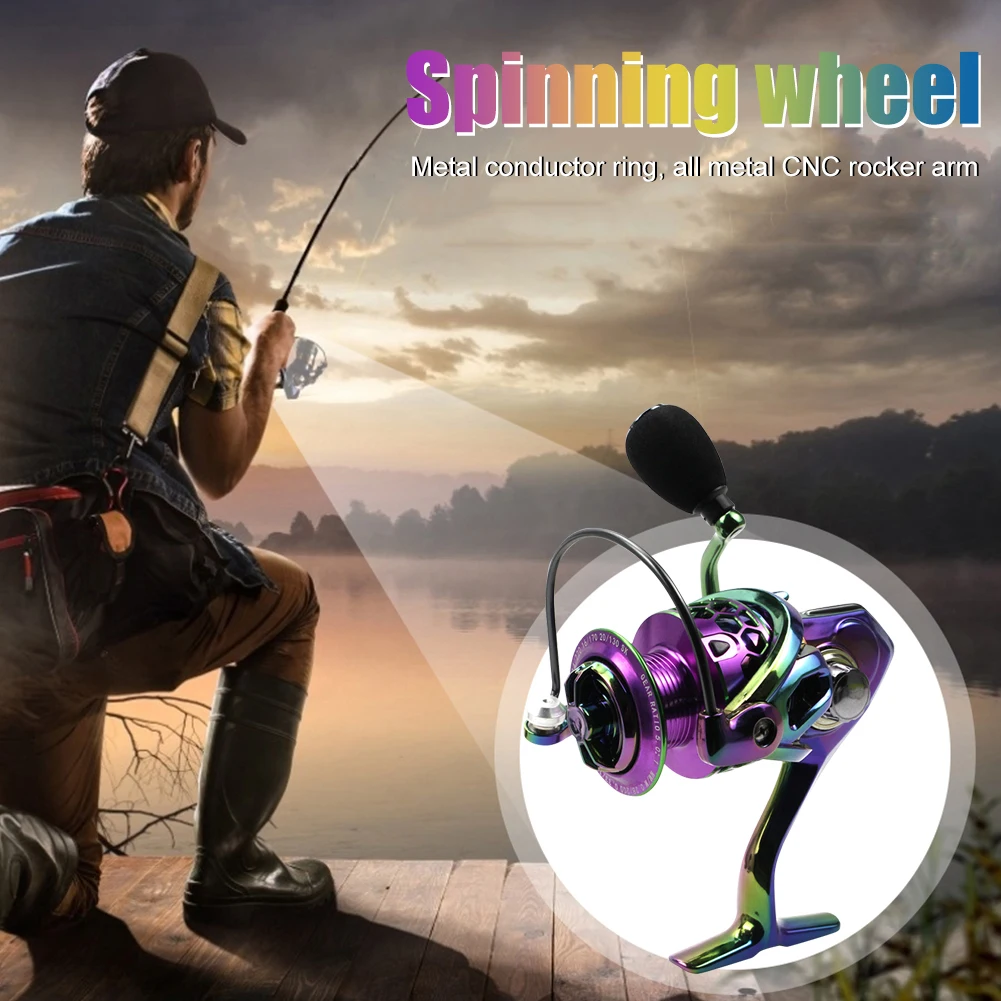 

1000-5000 кастинговое рыболовное колесо из нержавеющей стали, катушка спиннинга для морской рыбалки, передаточное число 5,0/1, высокоскоростная м...