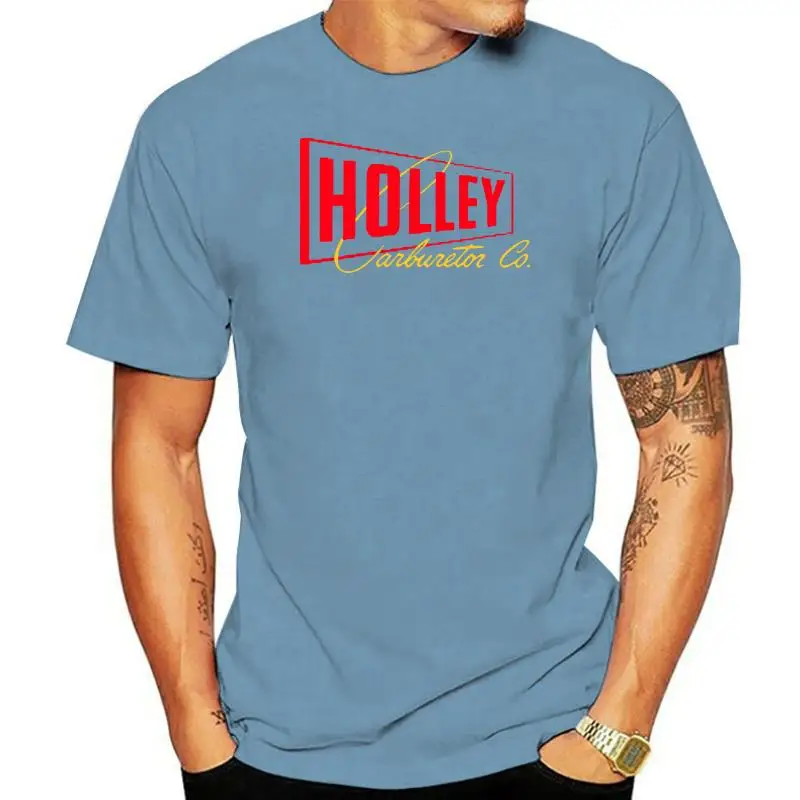 

New Holley Carburetor Performance Logo black White Men's T-shirt S-2XL
