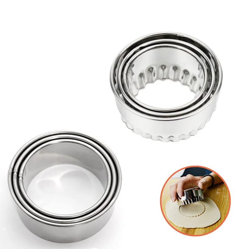 

3pcs/set Stainless Steel Dumplings Mould Dough Cutter Dumpling Maker Pie Ravioli Kitchen Pastry Tools Home Kitchen Accessories