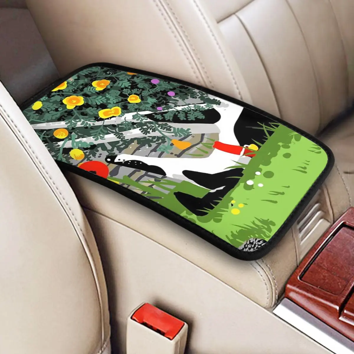 

Greyhound Whippet Sighthound Dog Car Armrest Cover Mat Universal Center Console Cover Pad Car Accessories