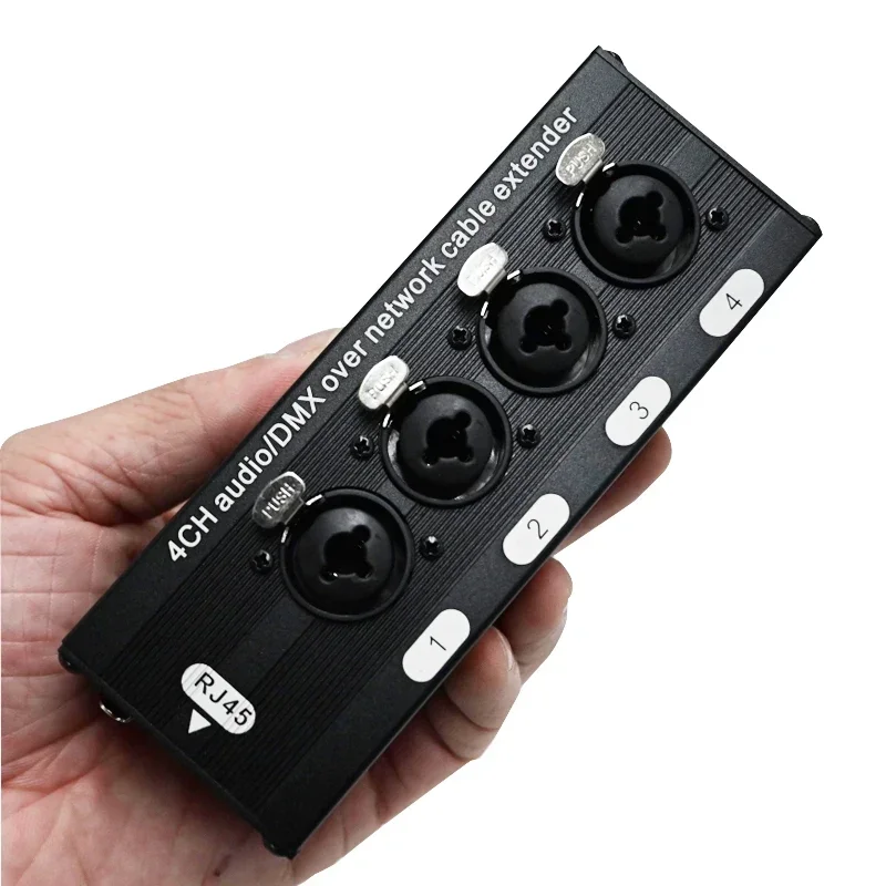 Фото XLR Audio Snake 4-канальный 3-контактный многосетевой выключатель для студии сценической записи, женский и мужской кабель, удлинитель сетевого сигнала №5