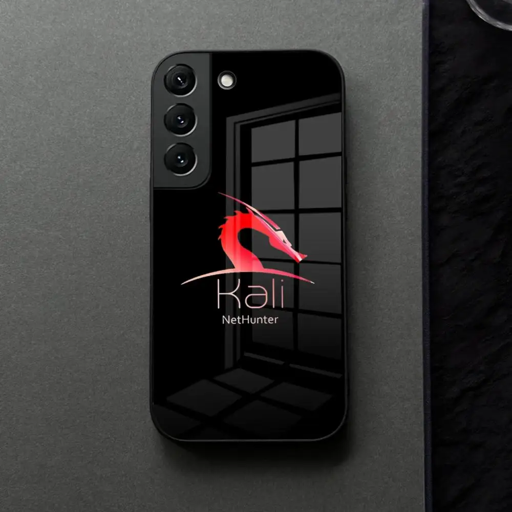 Чехол для телефона Dark Dragon Kali Linux Glass для Samsung Galaxy S25 S21 S22 S20 S24 S23 Ultra Fe Plus A34 A54 A16 A24 A52 A53 M54 Coq (art.: 3920cd21963d1) - 3920cd21963d1