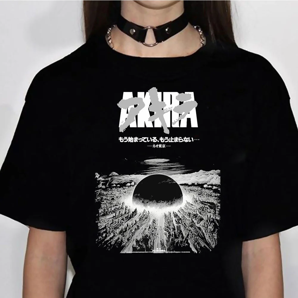 

Akira t-shirts women Japanese harajuku summer Tee girl manga comic clothes