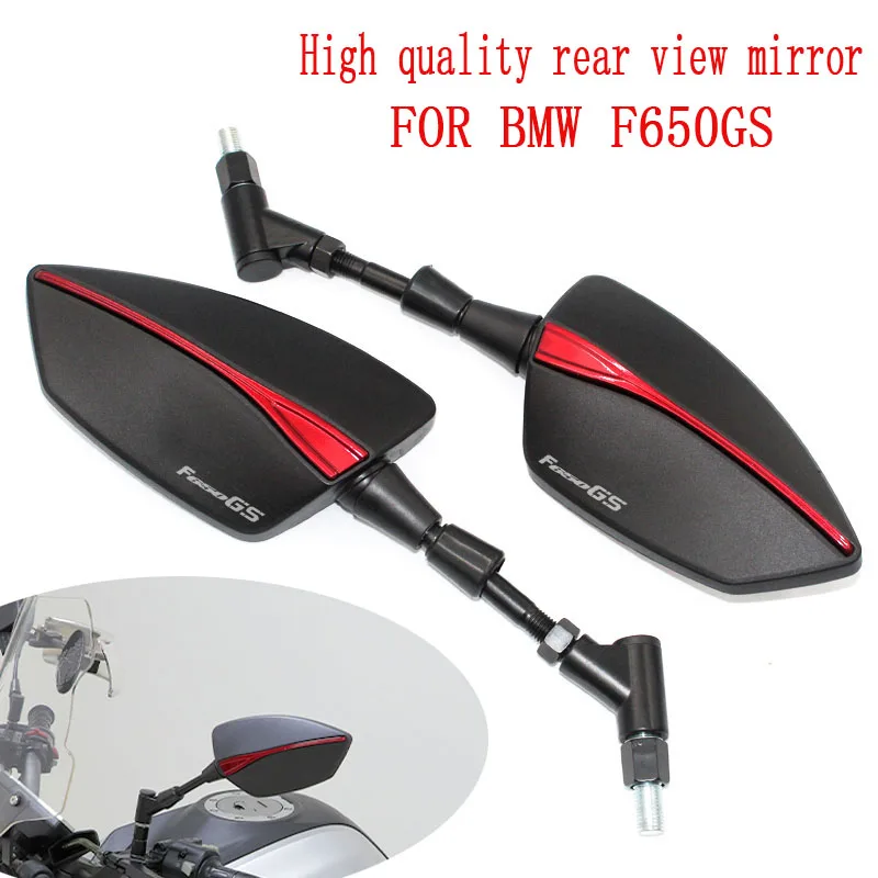 

F650GS LOGO For BMW F650 GS F 650 GS F 650GS High Quality Motorcycle Rearview Side Mirrors Universal 8MM 10MM scooter