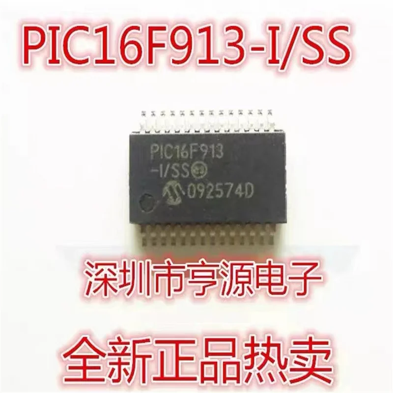 

Оригинальный набор микросхем PIC16F913 PIC16F913-I/SS SSOP28, 1-10 шт.