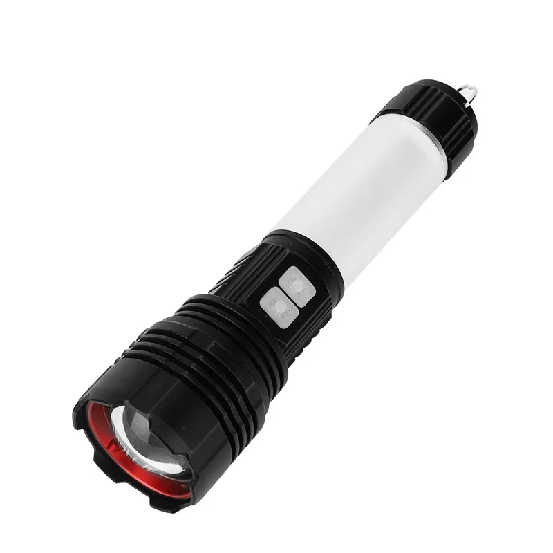 

New Aluminum Alloy Strong Light Flashlight High Power Telescopic Focus Speed Built In Type C Interface Charging