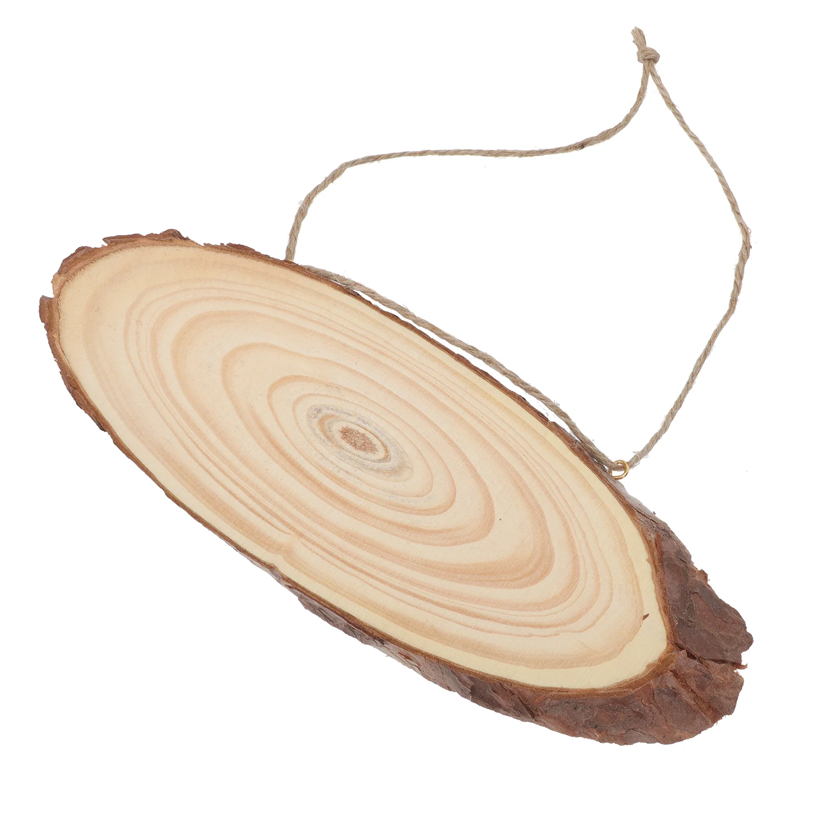 

2Pcs Decorative DIY Unfinished Oval Shaped Blank Wood Embellishments Graffiti Slice