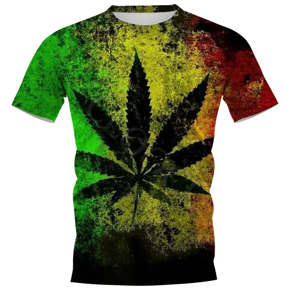 

Green Weed Leaves 3D Printed Mens T-shirts Summer Casual Style Men Tees Short Sleeve TShirt Unisex Tops Drop Shipping