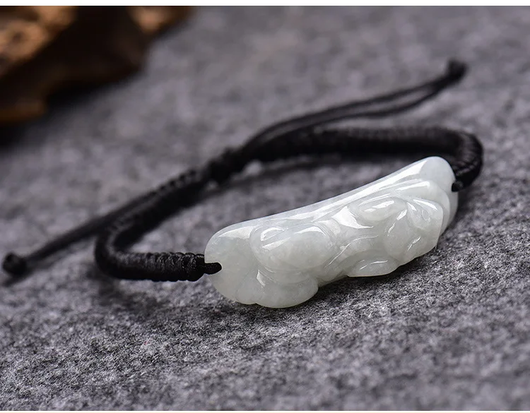 

Изумрудный нефритовый браслет Pixiu камень натуральные талисманы натуральные бусины браслеты для женщин подарок из жадеита настоящие Ювелир...