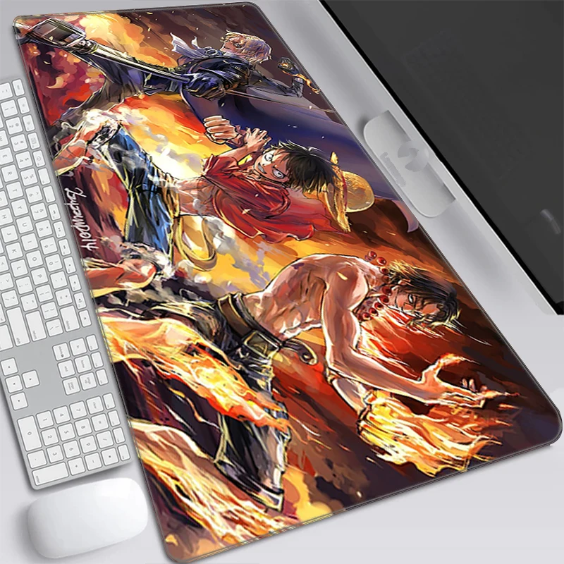 

Gaming Mouse Pad One Piece Mat Laptops Gamer Keyboard Computer Accessories Mause Mousepad Mats Pads Pc Anime Cabinet Extended